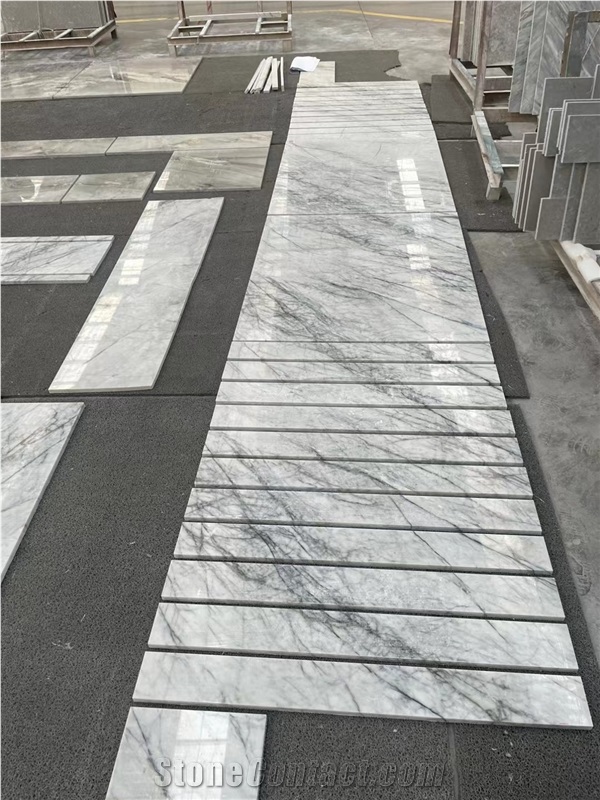 Bvlgari White Marble Slab&Tiles For Hotel Project