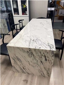 China Oriental White Marble Kitchen Island