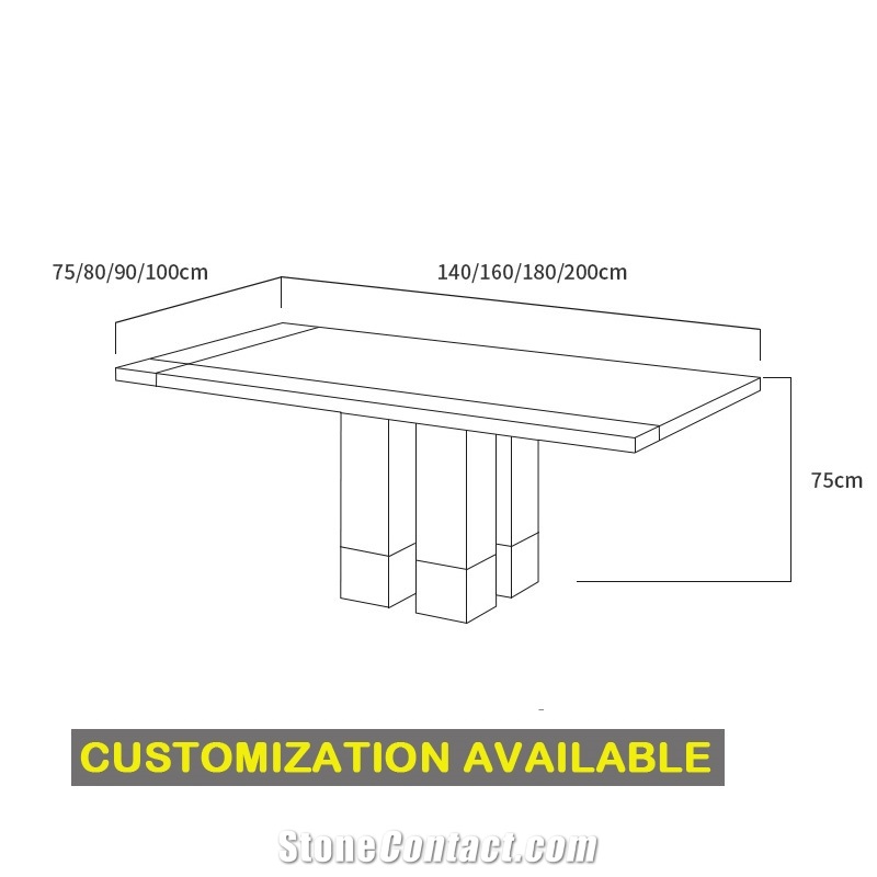 Customizable Natural Marble Cary Ice Jade Marble Tabletop