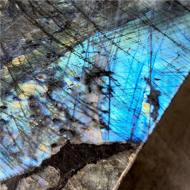 Customization Luxury Stone Labradorite Granite Dinner Table
