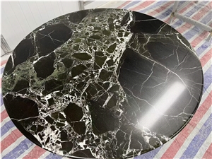 Customization Noir Grand Antique Marble Dinner Table