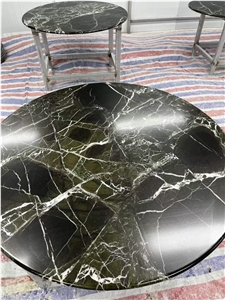Customization Noir Grand Antique Marble Dinner Table
