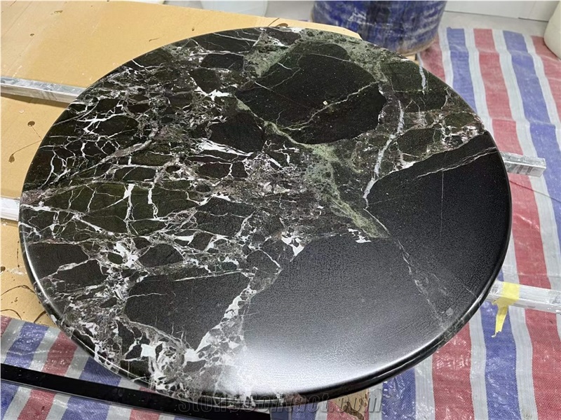 Customization Noir Grand Antique Marble Dinner Table