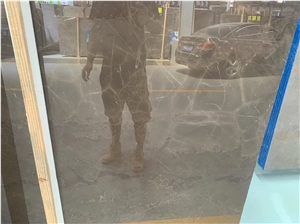 Golden Brown Marble Slab Tiles China