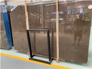 Golden Brown Marble Slab Tiles China