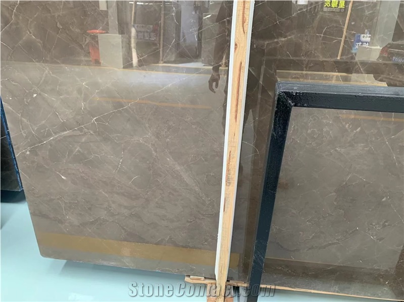 Golden Brown Marble Slab Tiles China
