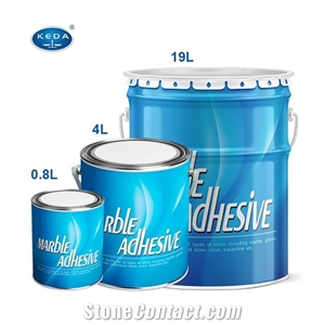 KEDA 0.8L 4L 19L Marble And Granite Adhesive Glue
