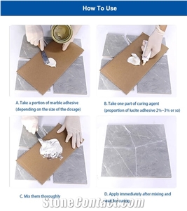 KEDA 0.8L 4L 19L Marble And Granite Adhesive Glue