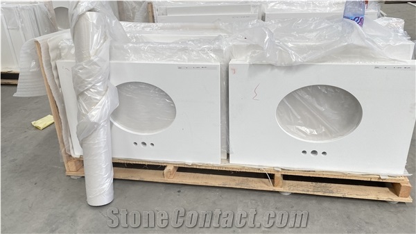 High-Class White Nano Stone Kitchen Countertops
