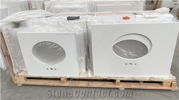 High-Class White Nano Stone Kitchen Countertops