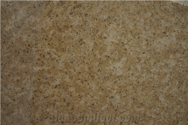 Hot Sales China Artificial Quartz Stone Crystal Yellow
