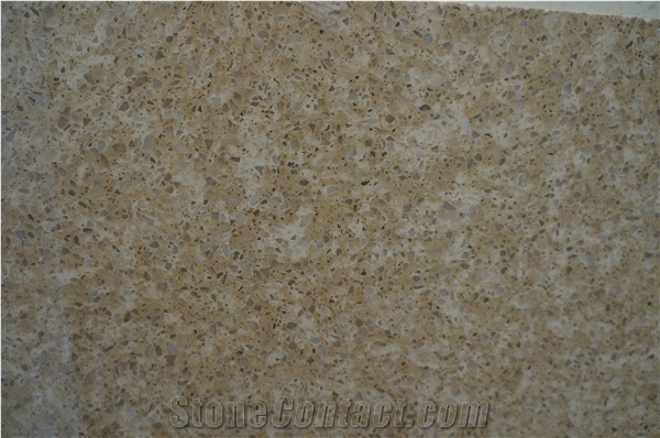Hot Sales China Artificial Quartz Stone Crystal Yellow