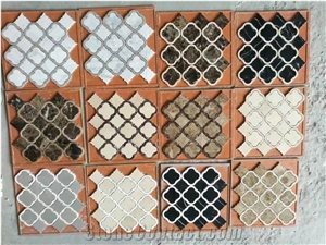 Herringbone Marble Mosaic