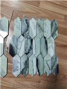 Herringbone Marble Mosaic