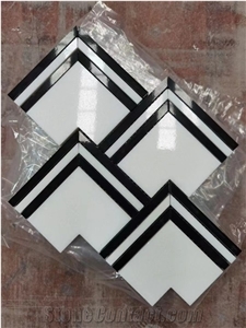 Herringbone Marble Mosaic