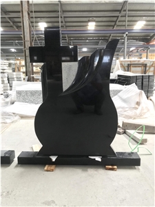 Black Granite Tombstone