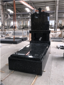 Black Granite Tombstone