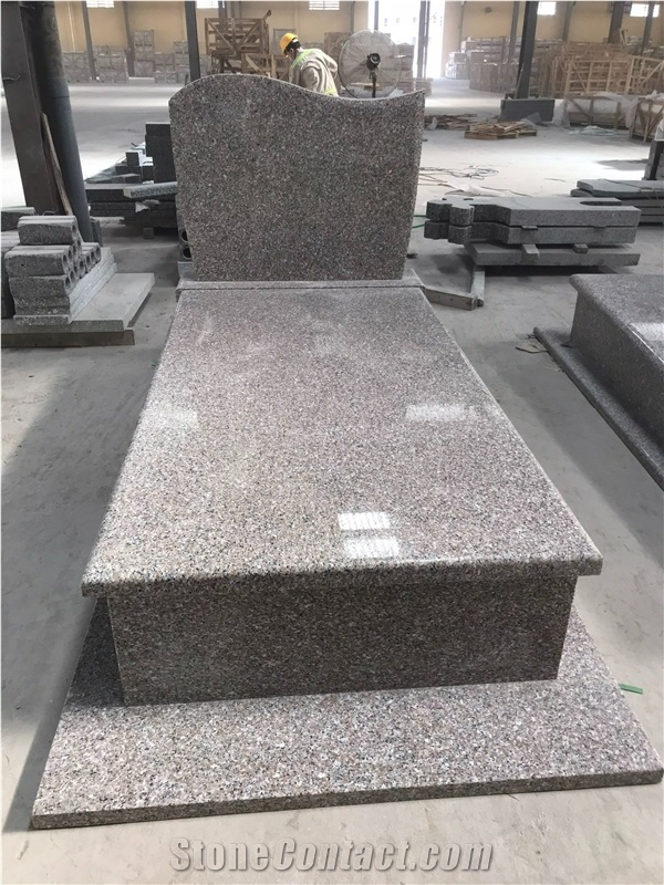 Rosa Pink Granite Tombstone