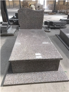 Rosa Pink Granite Tombstone