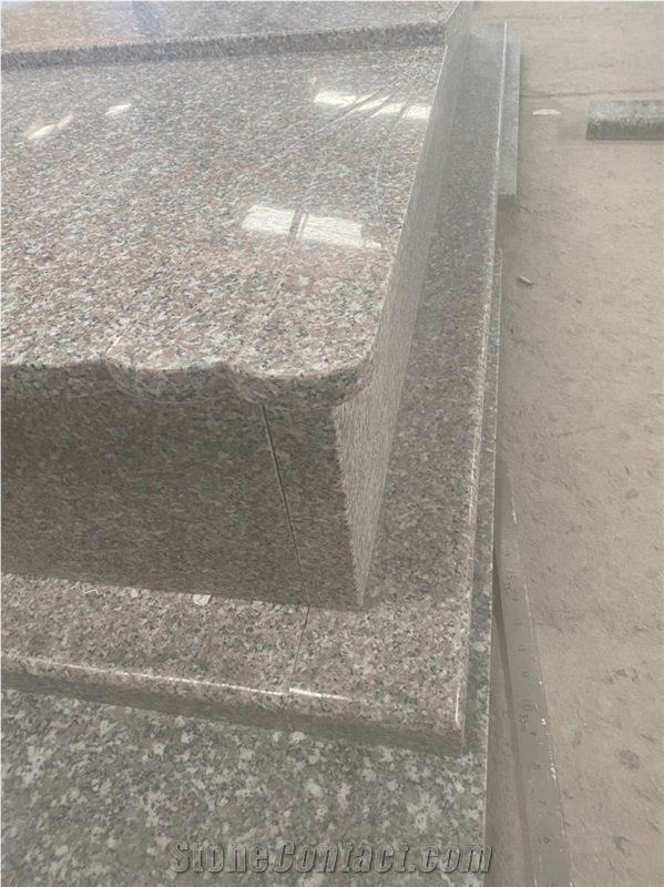 Rosa Pink Granite Tombstone