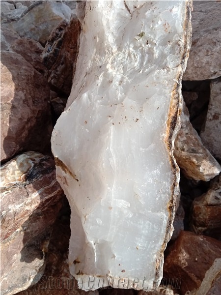 Elite Class White Onyx, Afghan White Onyx Blocks