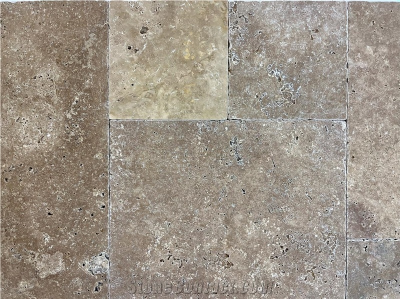 Noce Travertine Antique Versailles Pattern