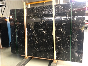 Ice Black Marble,Black Ice Flower Slab