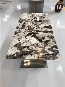 Splendor White Granite Branco Tourmaline Slabs