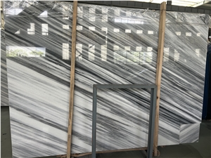 Ink Wood Grain Marble Slab