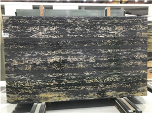 Nero Portoro Marble Slab