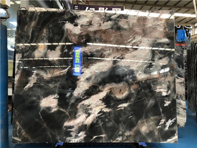 Black Rose Atbara Marble Slab For Wall Tiles