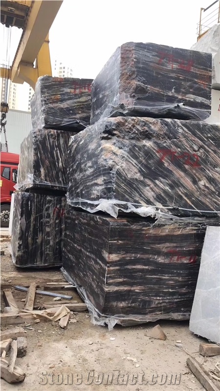 Black Rose Atbara Marble Slab For Wall Tiles