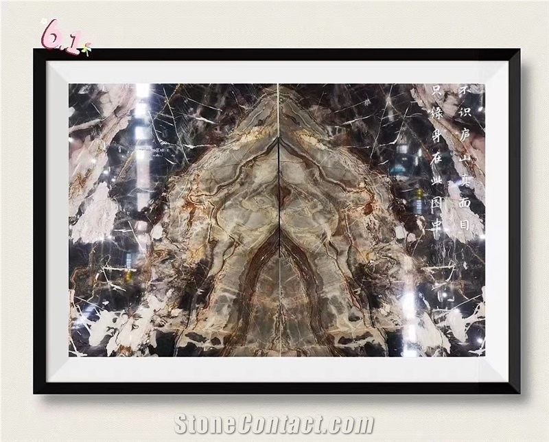 Black Rose Atbara Marble Slab For Wall Tiles