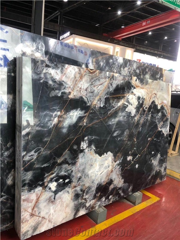 Black Rose Atbara Marble Slab For Wall Tiles