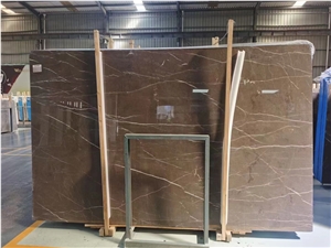 Brown Gold Marble Slab For Floor Tiles