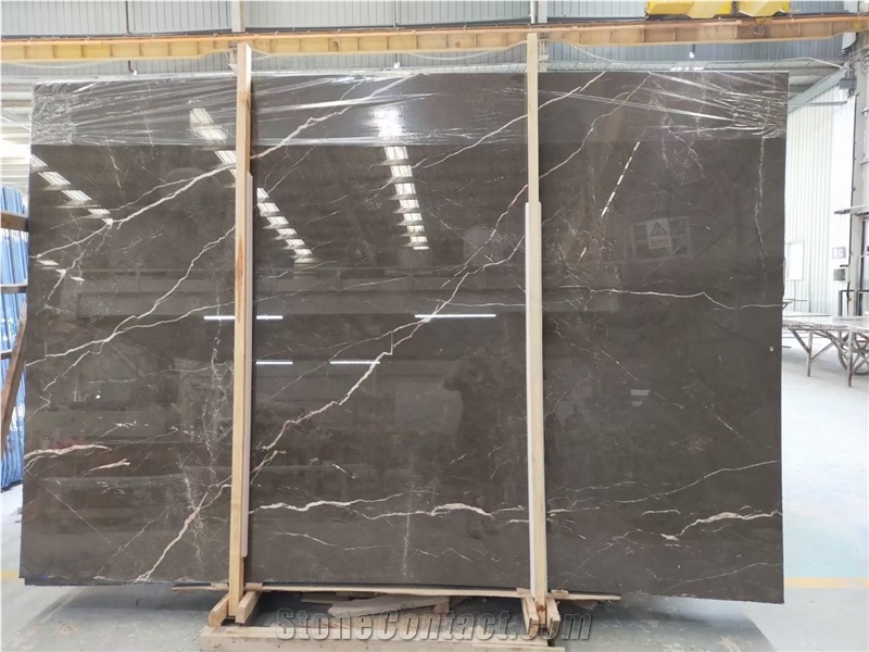 Brown Gold Marble Slab For Floor Tiles