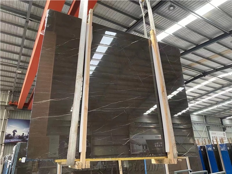 Brown Gold Marble Slab For Floor Tiles
