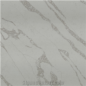 DXQ8003 Calacatta Gold Vein With Bubble Artificial Quartz