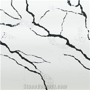 DXQ8018 Calacatta Black Vein Kitchen Quartz