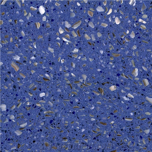 DXW705 Alaska Blue Terrazzo Blue Inorganic Terrazzo Slab