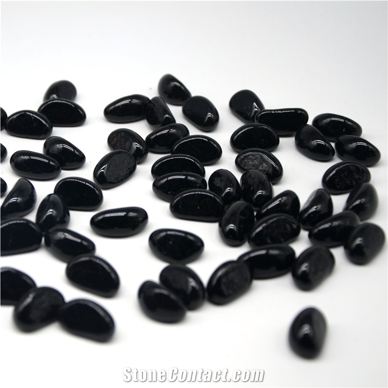 20*25Mm Firepit Cobalt Blue Cashew Glass Pebble