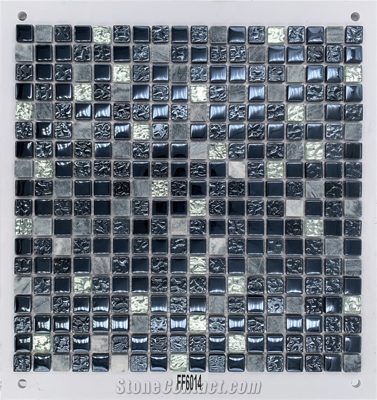 Bathroom And Kitchen Decoration Glass Mosaic Glossy Wall