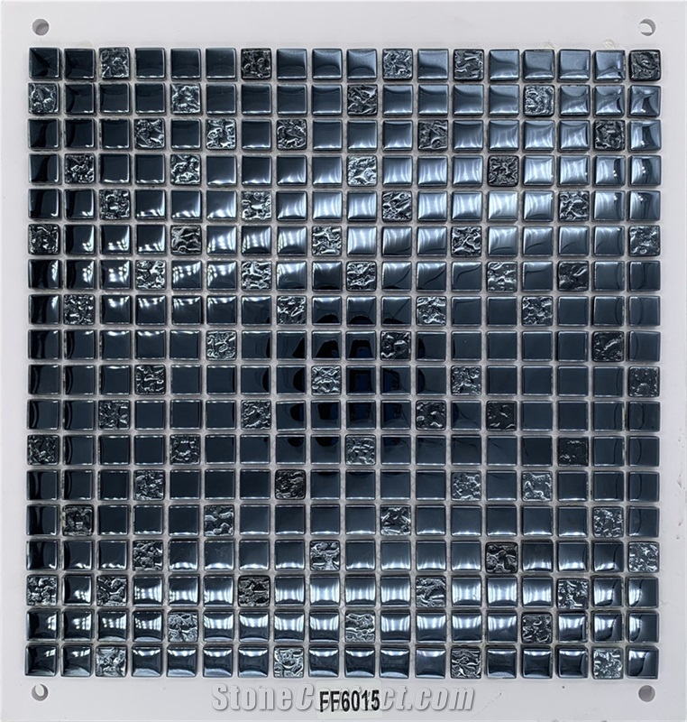 Bathroom And Kitchen Decoration Glass Mosaic Glossy Wall