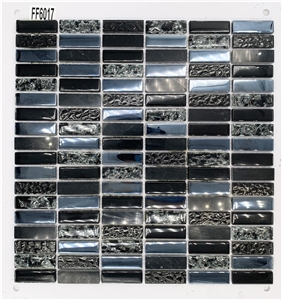 Bathroom And Kitchen Decoration Glass Mosaic Glossy Wall