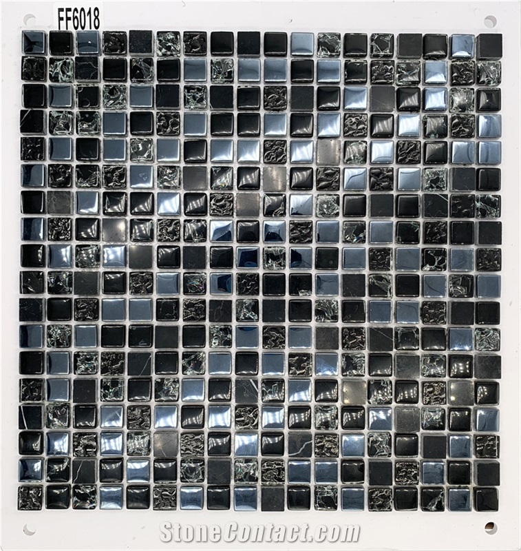 Bathroom And Kitchen Decoration Glass Mosaic Glossy Wall