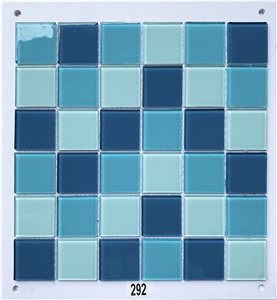 Blue China Glass Mosaic Random Floor Tile Wall Tile