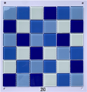 Blue China Glass Mosaic Random Floor Tile Wall Tile