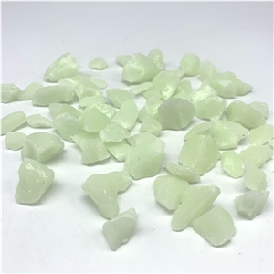 Blue Glow In Dark Glass Terrazzo Aggregates Glass Rock