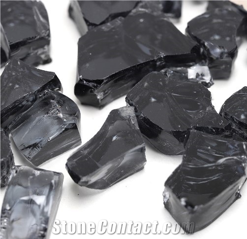 Crushed Fire Glass Chips Fireplace Pit Glass
