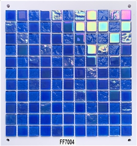 Crystal Glass Mosaic Tile For Swimming Pool Decoration